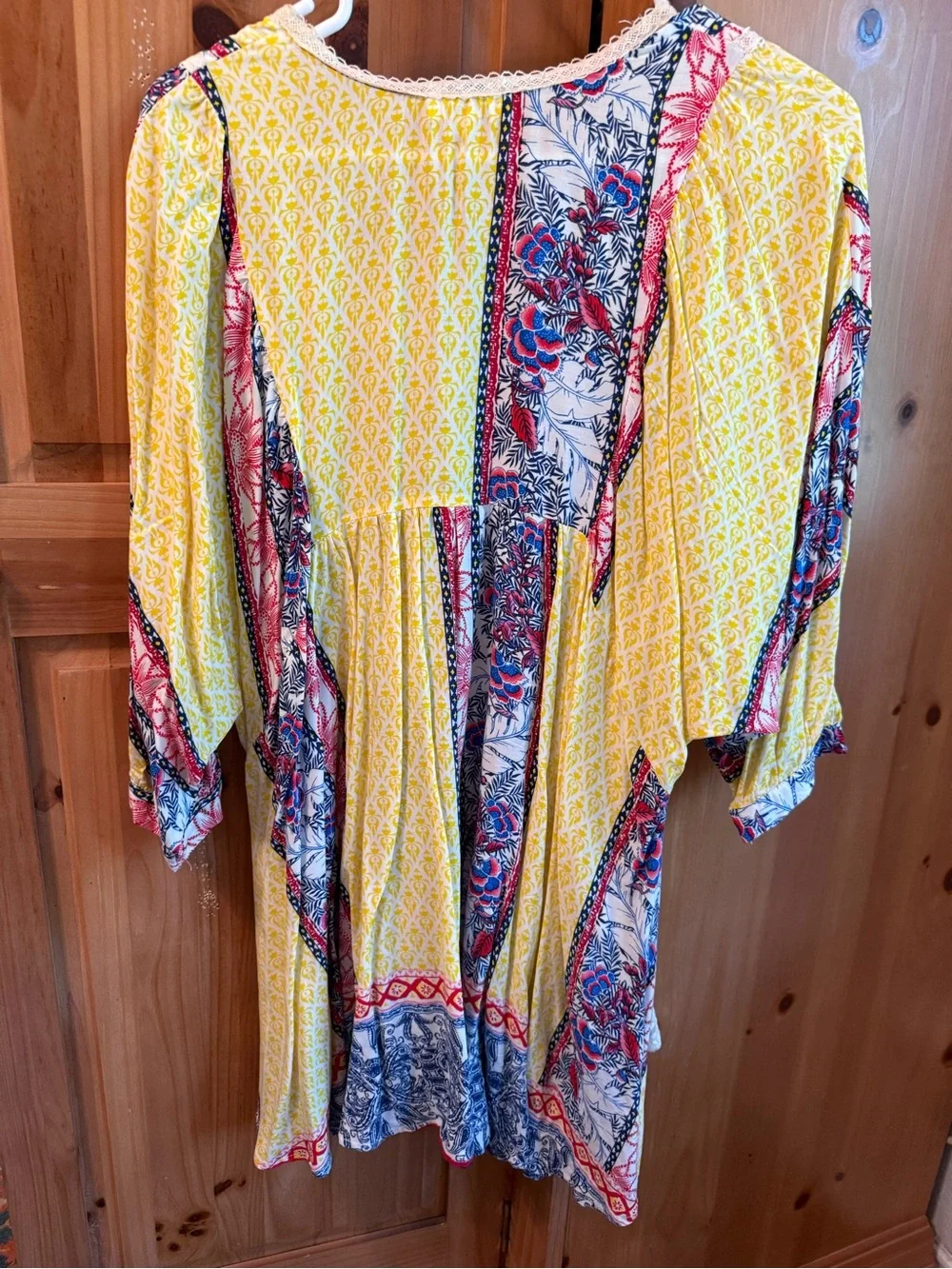 Umgee Boho Floral-Print Yellow shirt